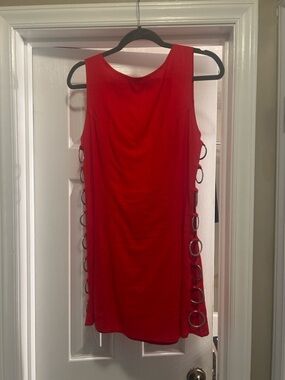 VRG GRL Discoteca Mini Dress in Red/Chilli. Size 12.